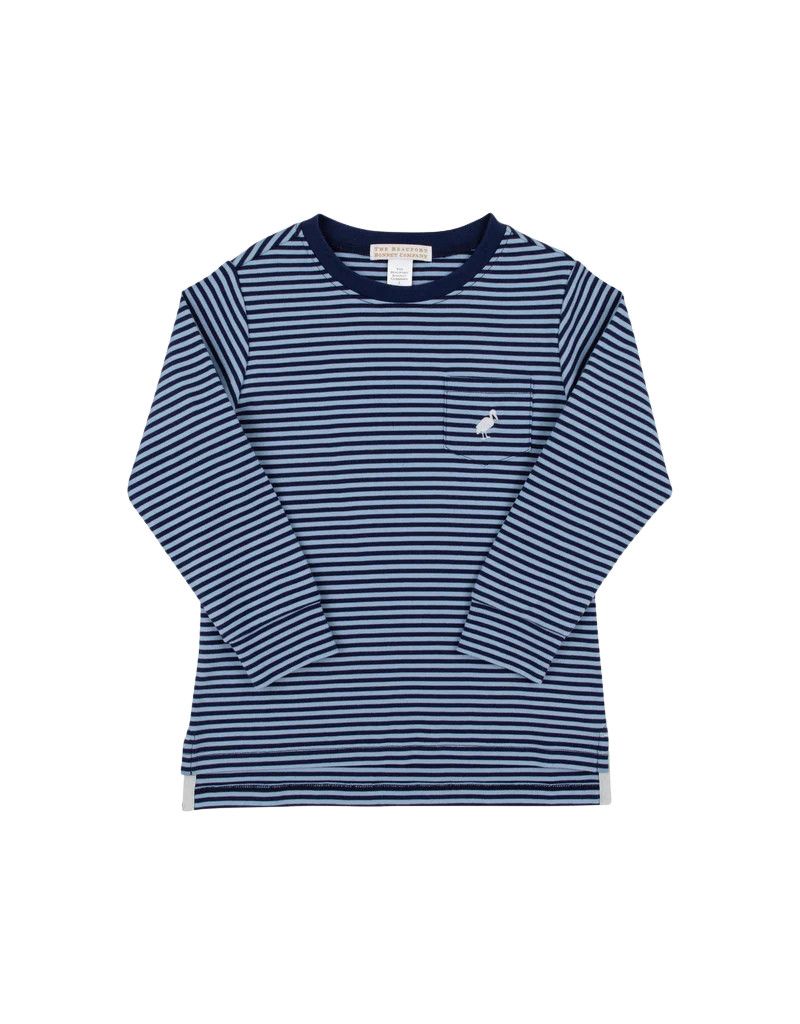LS Carter Crewneck, Barrington Blue/Navy Stripe, Size: 12/18m