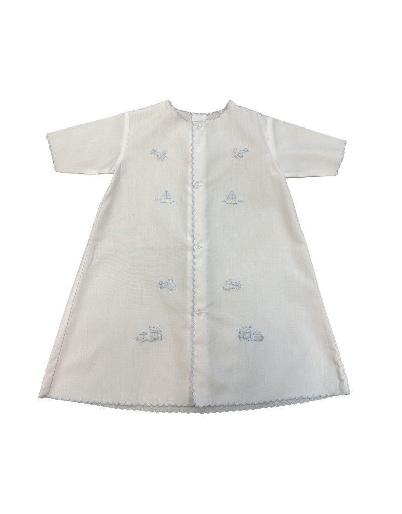 LS White/Blue Daygown, Transportation