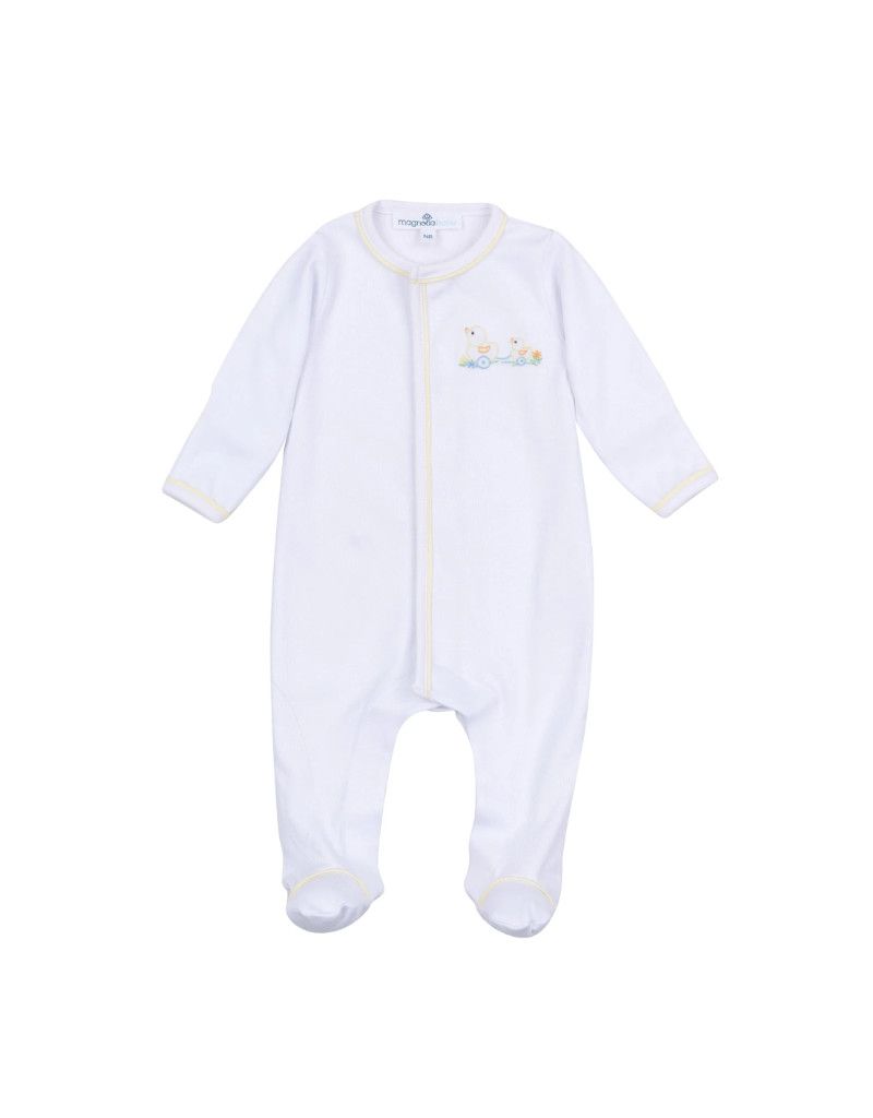 Vintage Duckie Pulltoy Zip Footie