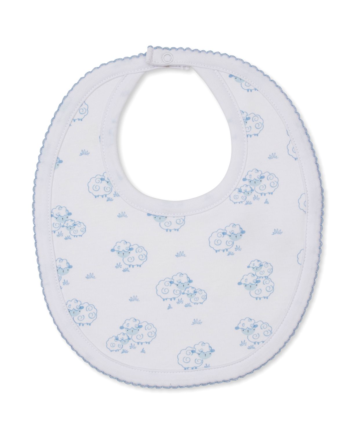 Light Blue Sweet Sheep Printed Bib