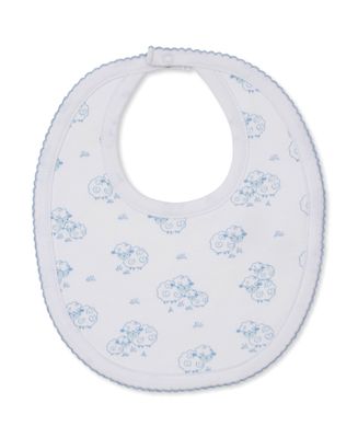 Light Blue Sweet Sheep Printed Bib
