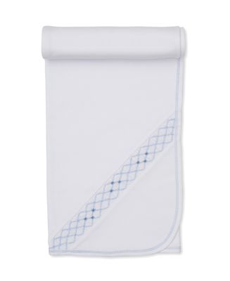 Light Blue Summer 26 Hand Smocked Blanket