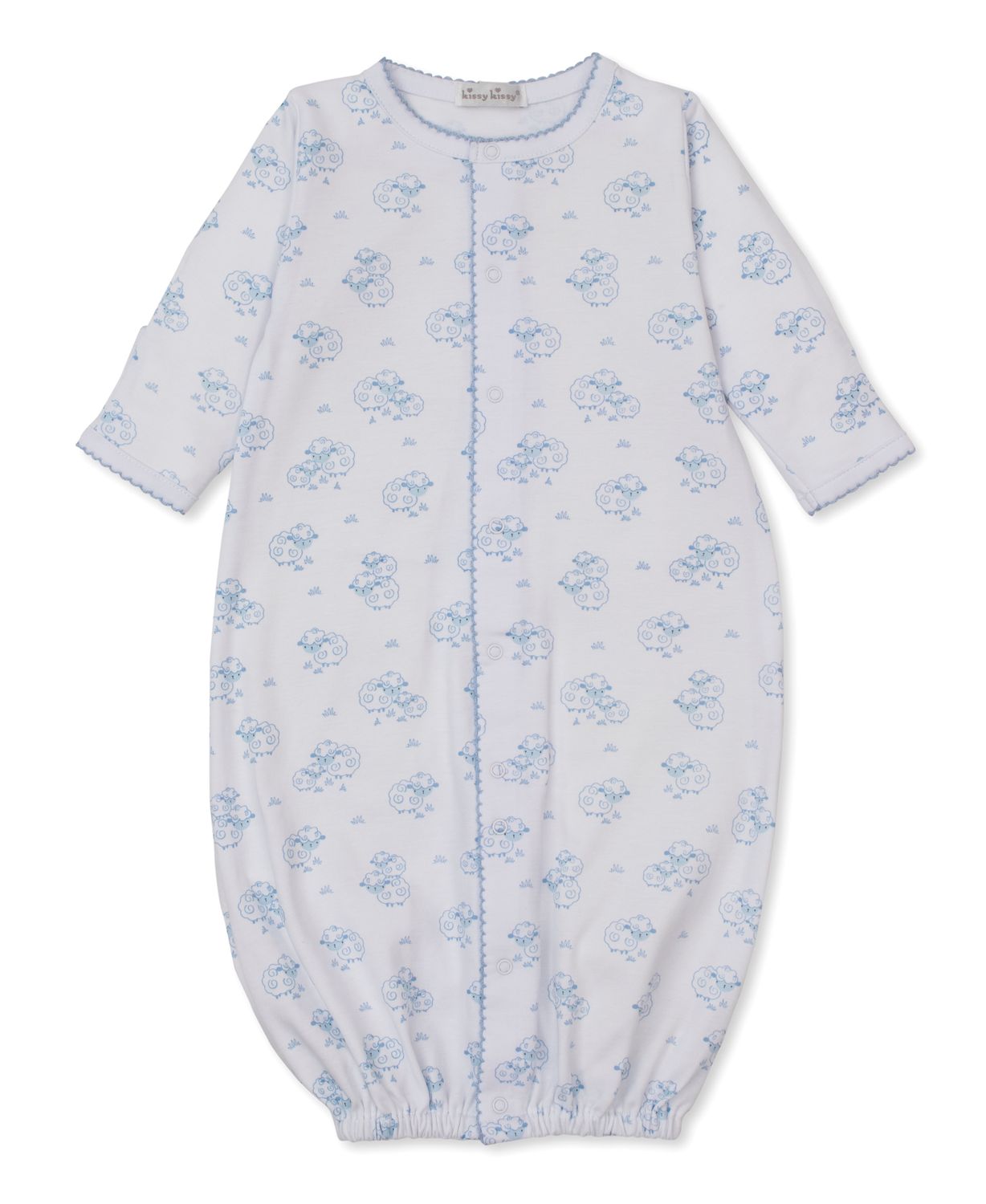 Light Blue Sweet Sheep Print Converter Gown