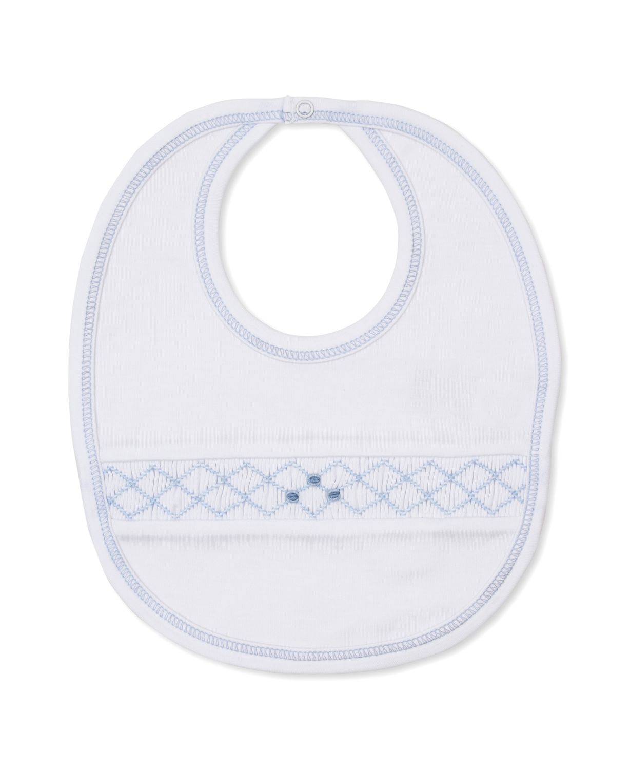 Light Blue Summer 26 Hand Smocked Bib