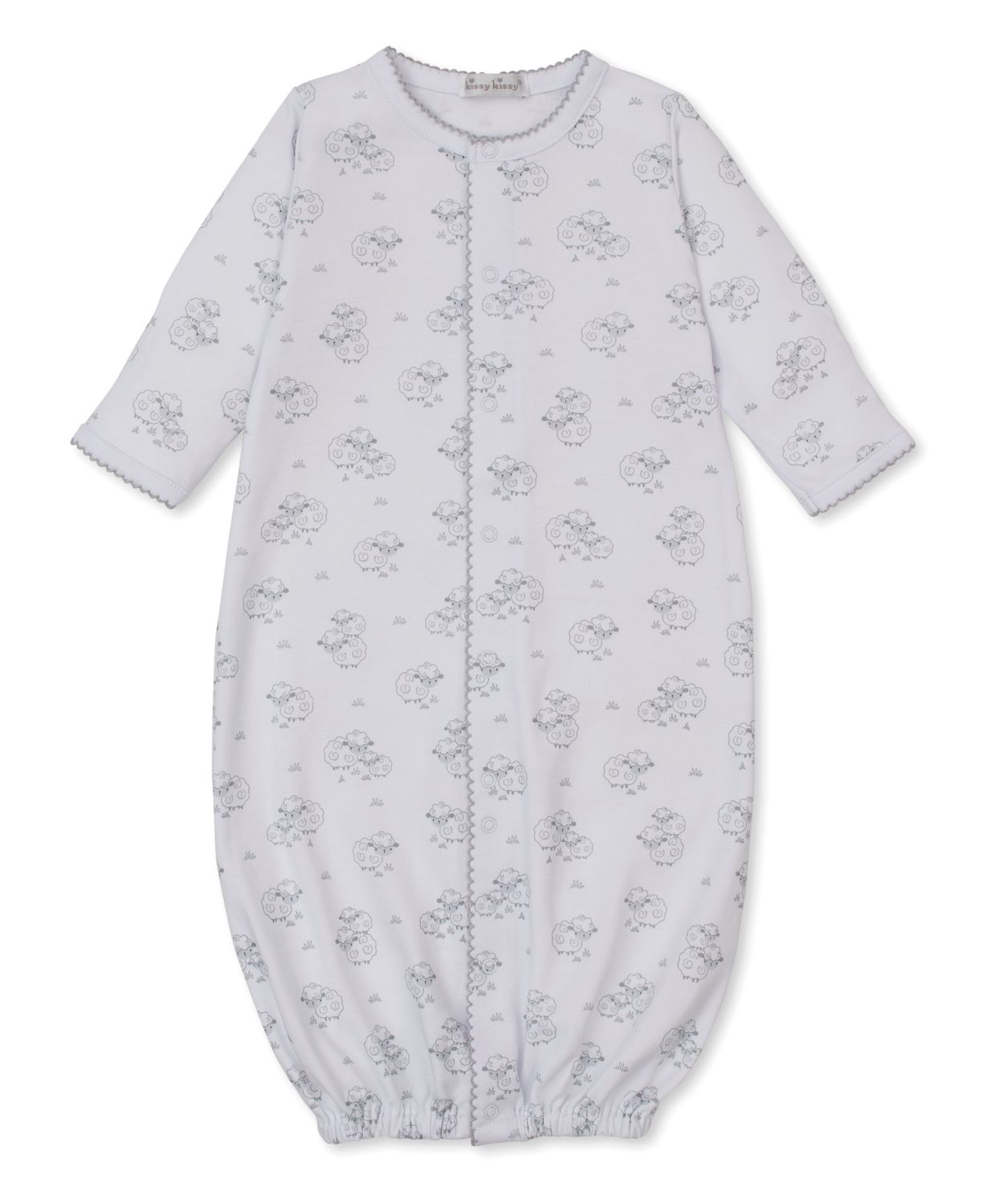 Silver Sweet Sheep Print Converter Gown