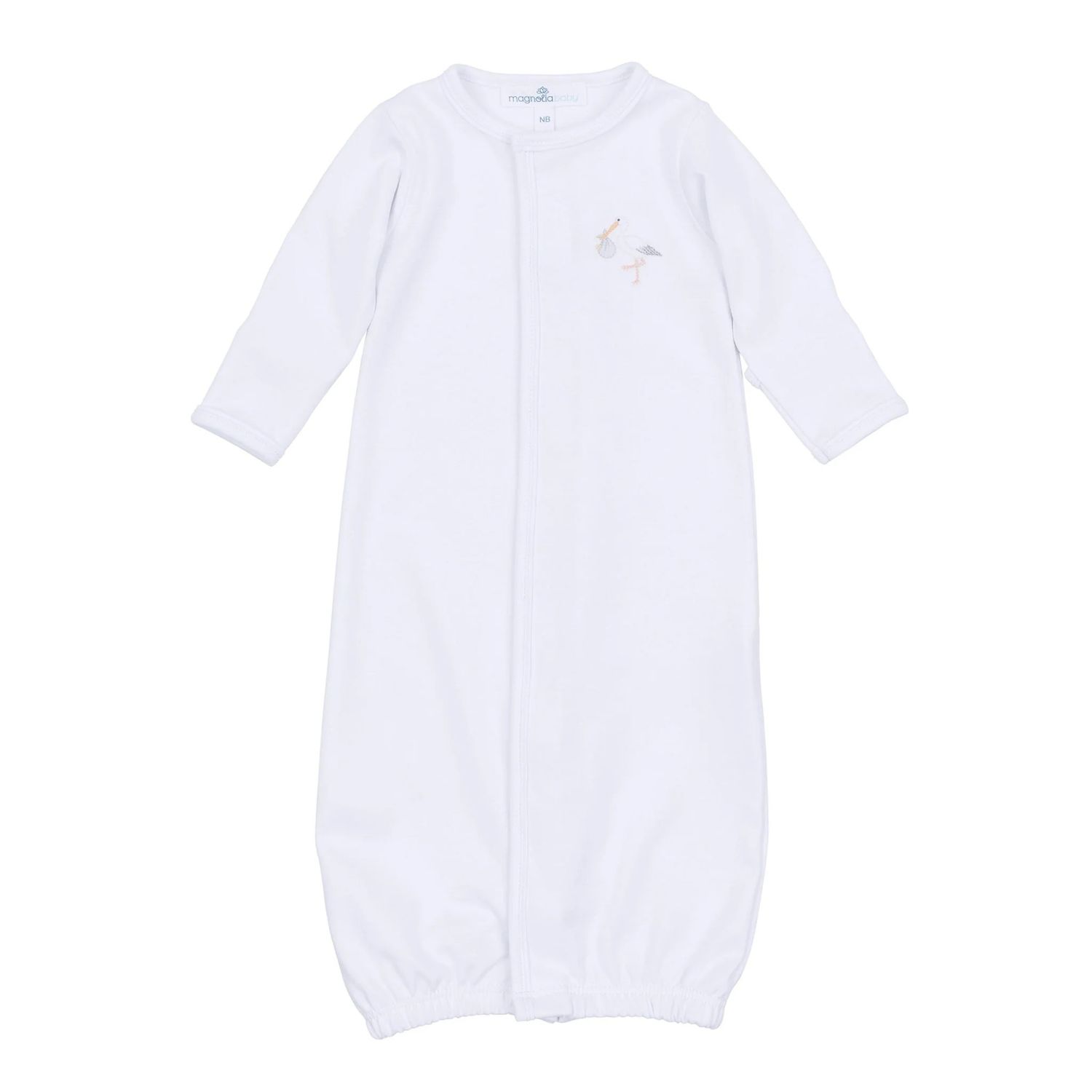 Vintage Stork Conv Gown, White