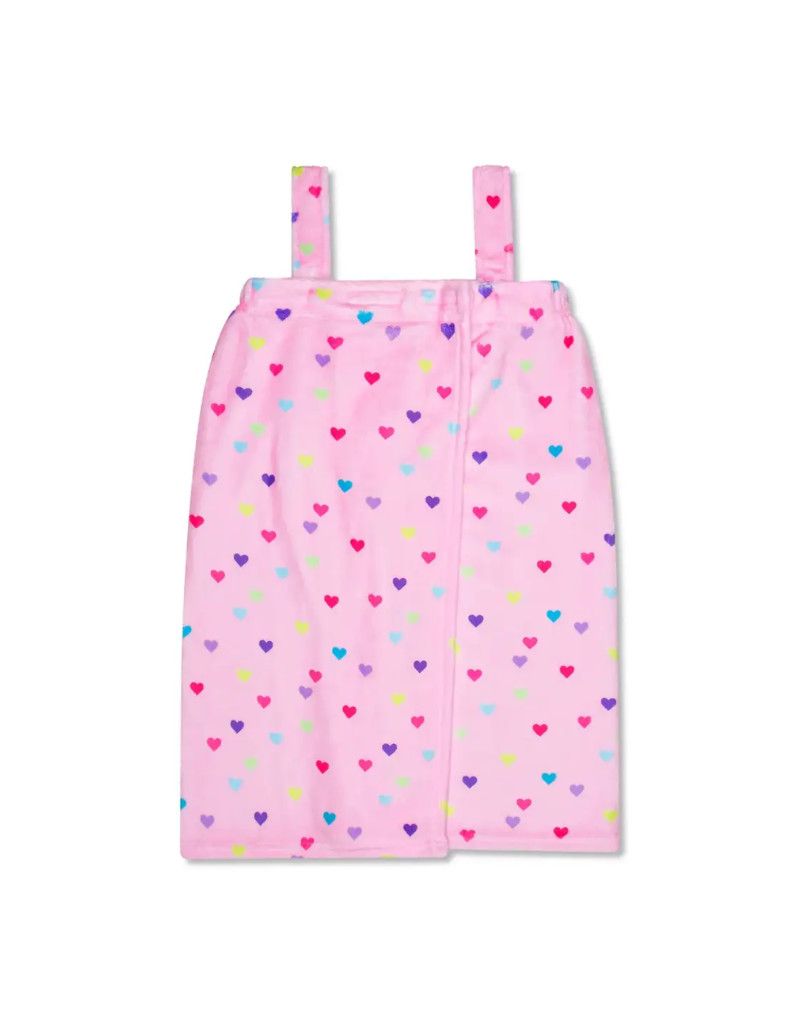 Heart Confetti Plush Spa Wrap