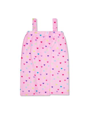 Heart Confetti Plush Spa Wrap