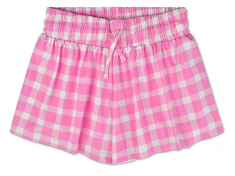 Pink Gingham Butterfly Shorts  