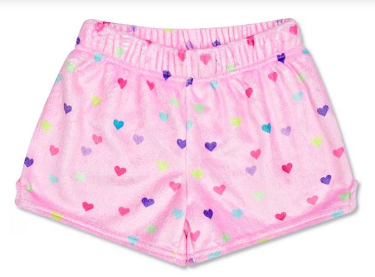 Heart Confetti Plush Shorts