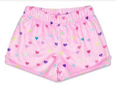 Heart Confetti Plush Shorts
