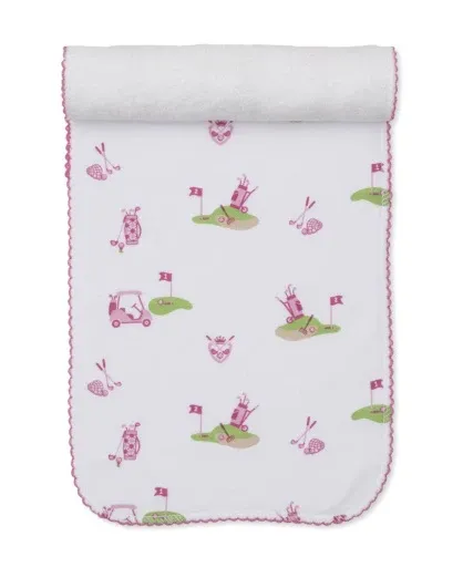 Golf Championship Burp Cloth Pink