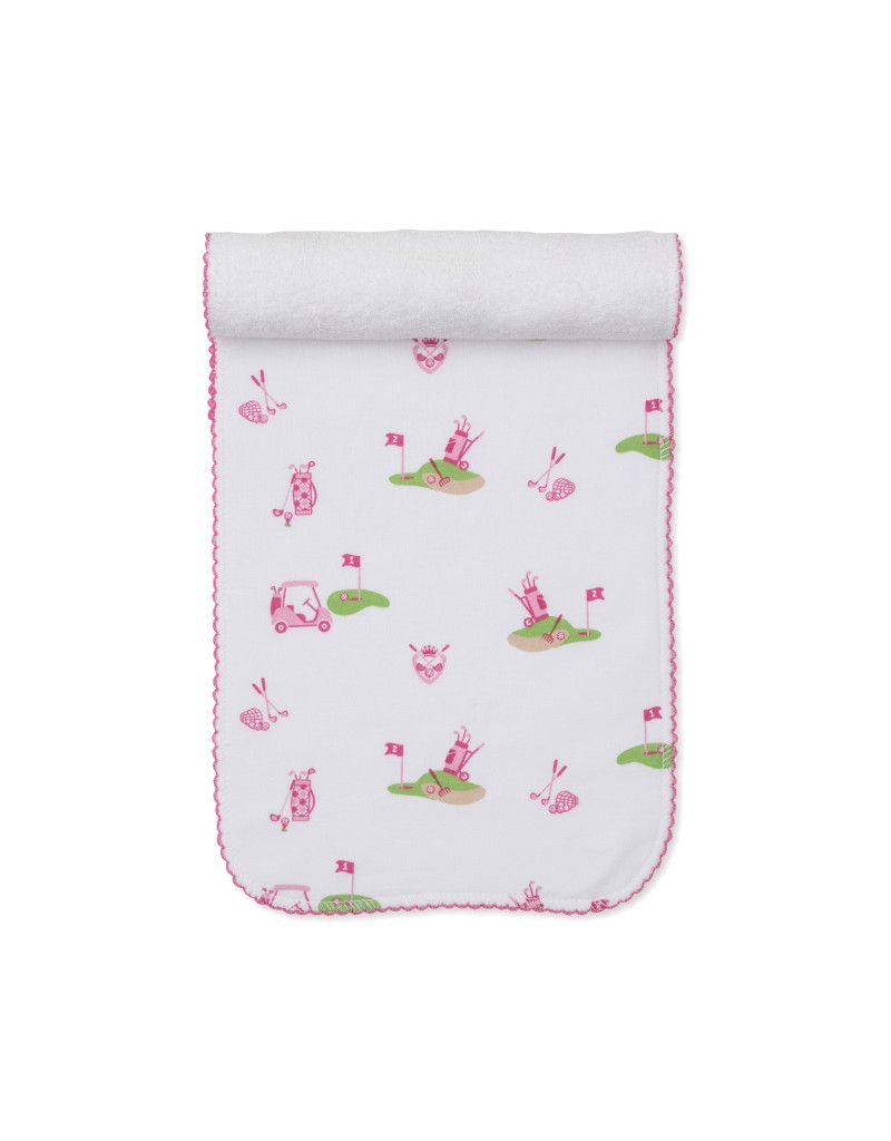 Golf Championship Burp Cloth Pink