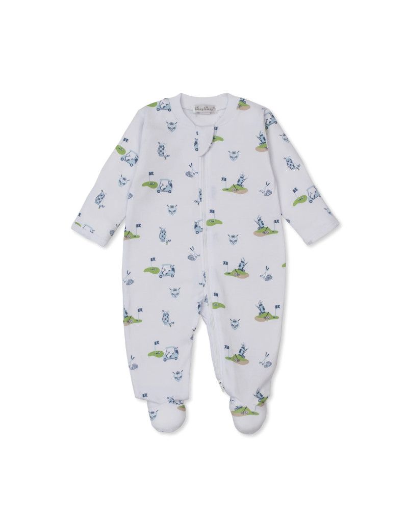 Golf Championship Zipper Footie Blue