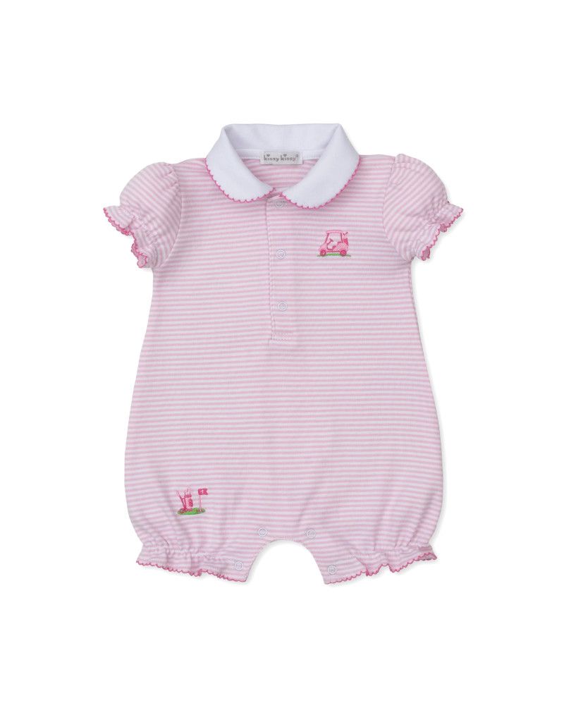 Golf Championship Playsuit Pink Stripe