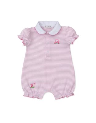 Golf Championship Playsuit Pink Stripe