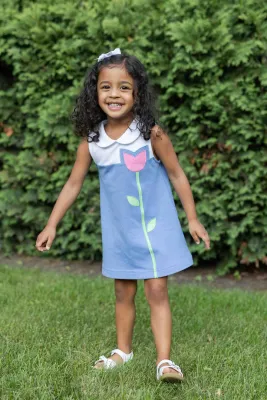 Pique Knit Dress With Tulip