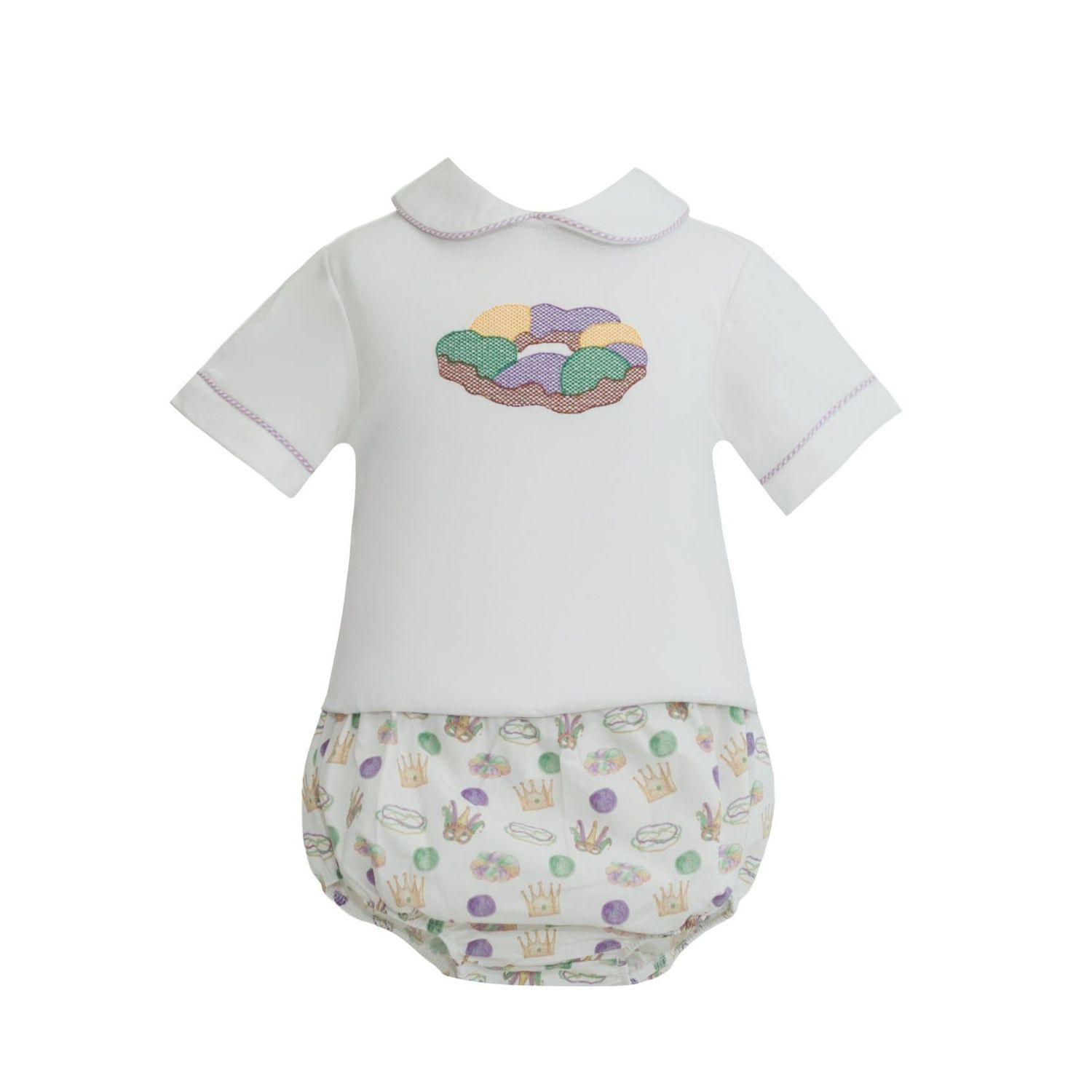 Tanner King Cake Diaper Set