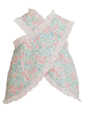 Amelia Bunny Floral Print Cross Back Bloomer Set