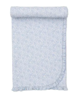 Country Gardens Blanket PRT, Light Blue