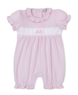 Springtime Bunny Fun Short Playsuit, Pink    