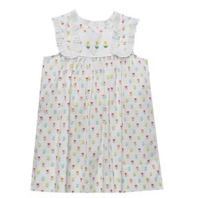 Yellow Flower Iris Dress- Tulip Time