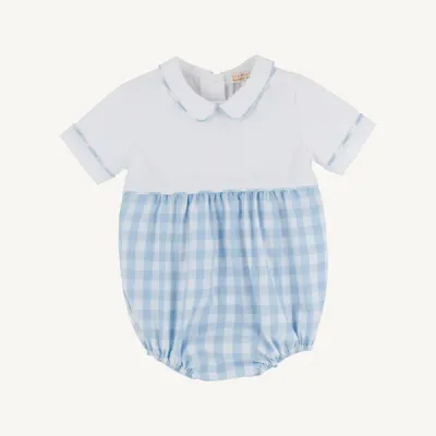 Bradford Bubble, Worth Ave White/ Barrington Blue Check