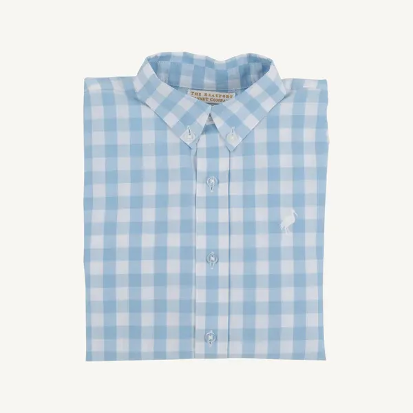 Deans List Dress Shirt, Barrington Blue/ Worth Ave White