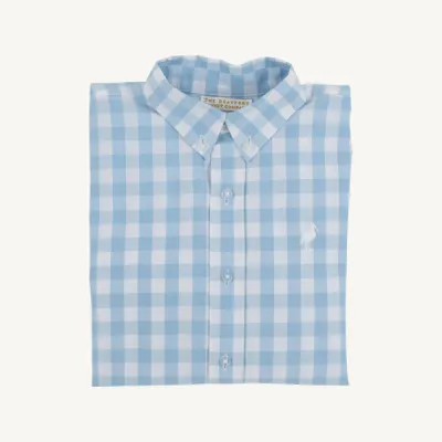 Deans List Dress Shirt, Barrington Blue/ Worth Ave White