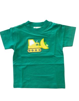 Green Shirt with Shamrock Bulldozer