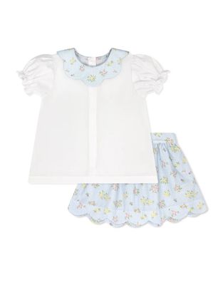 Susie Scallop Skirt Set, Belle Bunny Floral