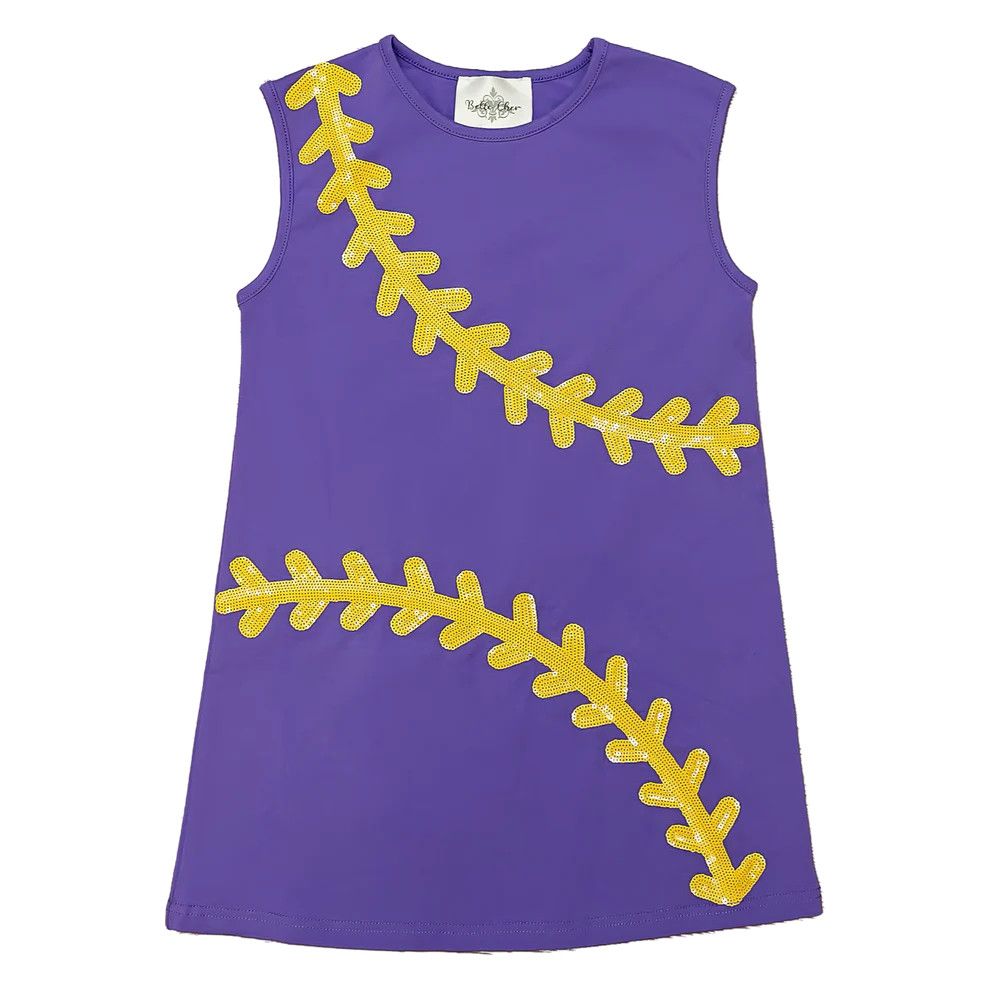 Baseball Purple Dress