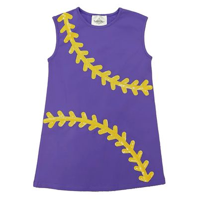 Baseball Purple Dress
