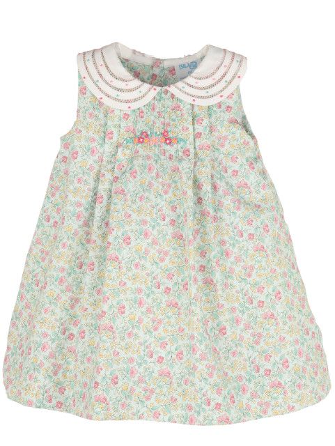 Randall Collar Dress, Aqua      