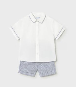 Linen Suiting Bermuda Short Set