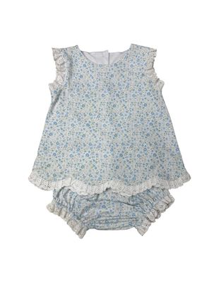 May Flowers Bloomer Set w/ Lace