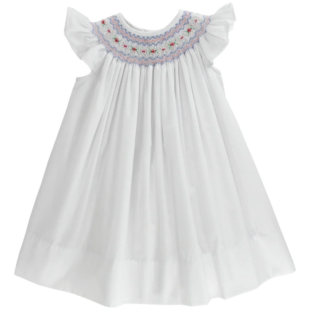 White w/Rosebuds Bishop