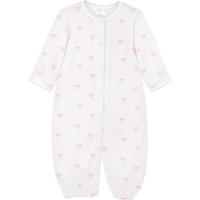 Bows &amp; Stripes White Conv. Gown