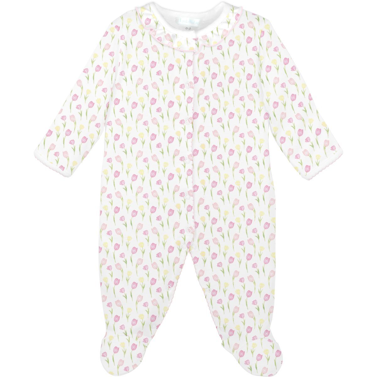 Tulip Fields White Footie