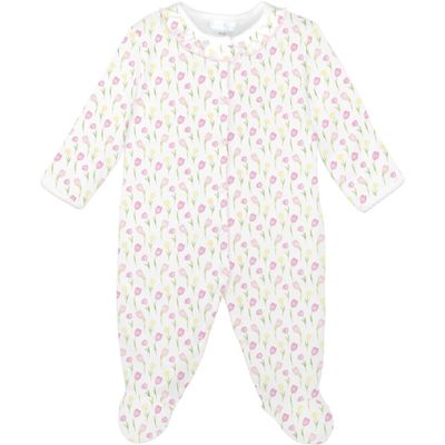 Tulip Fields White Footie