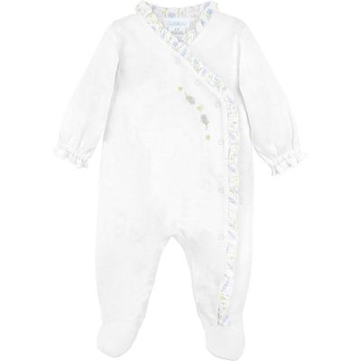 Serene Floral White Footie