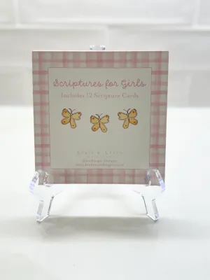 Baby Scripture Cards w/Easel -Girl