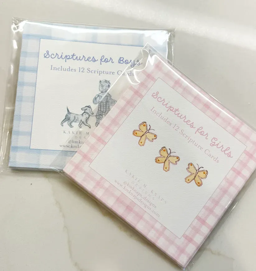 Baby Scripture Cards w/Easel, Boy