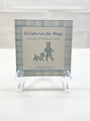 Baby Scripture Cards w/Easel, Boy