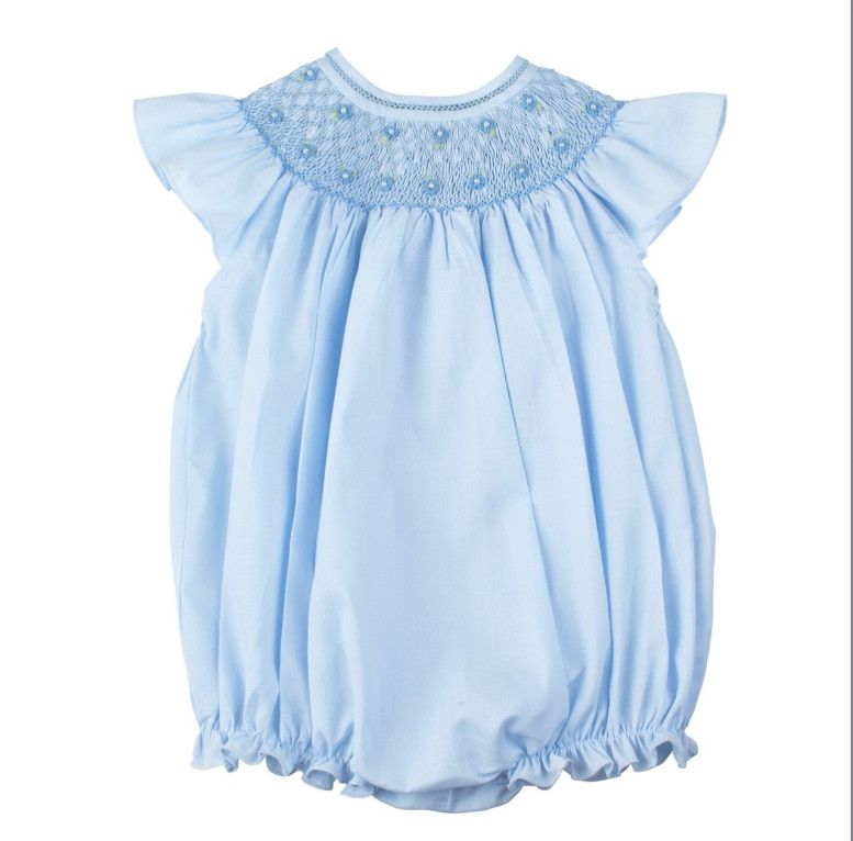 Pearl Flower Fly Sleeve Bubble, Blue