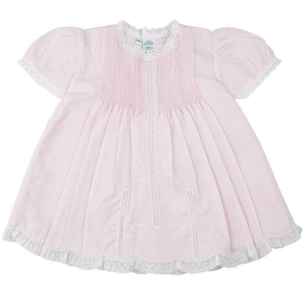 Lace Trim Slip Dress, Pink   