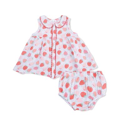 Strawberry Bliss Jill Dress with Bloomer