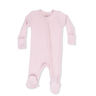 Solid Veiled Pink 2 Way Zipper Fooite