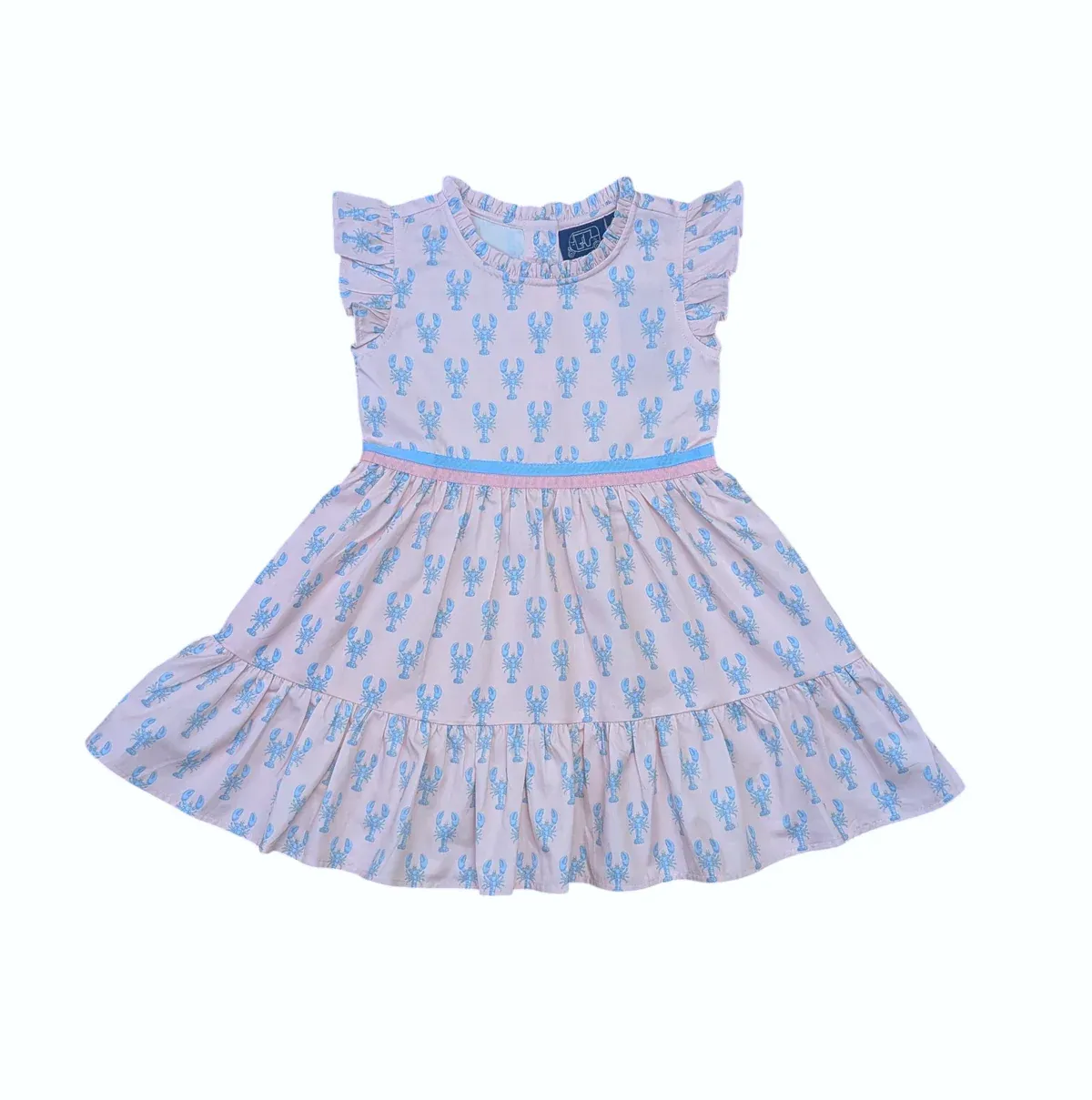 Pastel Pinchers Ruffle Dress