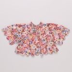 Misha Top, Burgundy Sketched Floral 